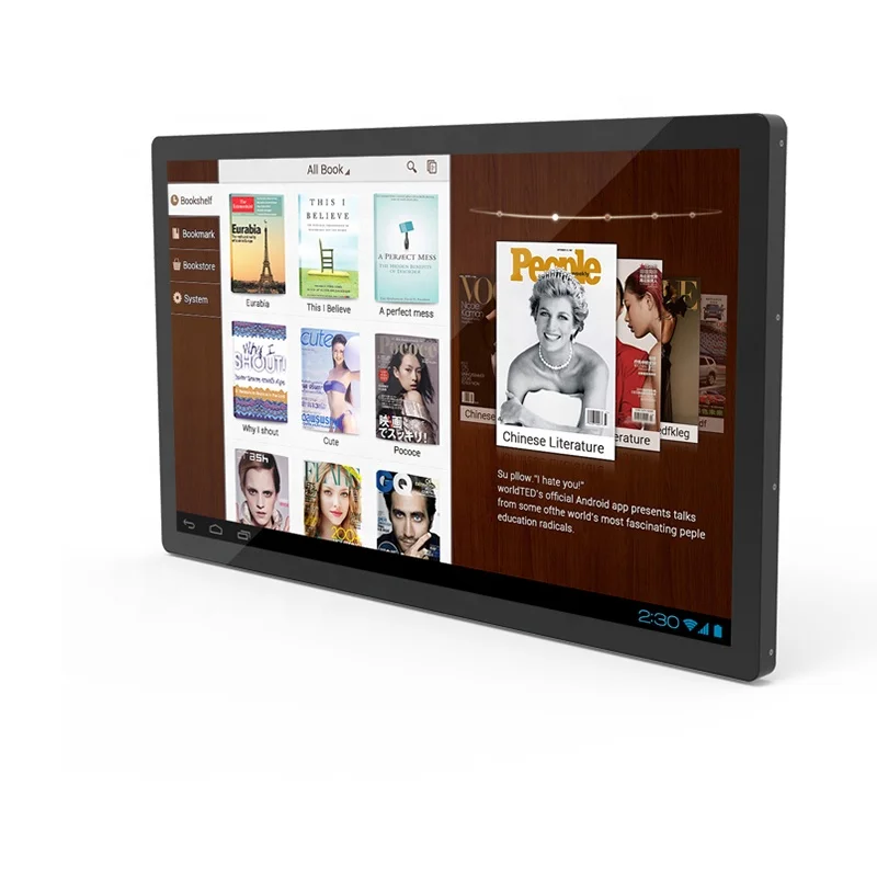 43-Inch Indoor RFID Wall-Mounted Digital Signage Touchscreen Computer for RFID Advertising Displays