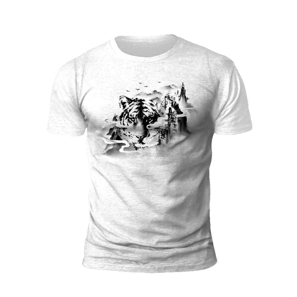 Tiger and Mountain T-Shirt: The King of the Wild