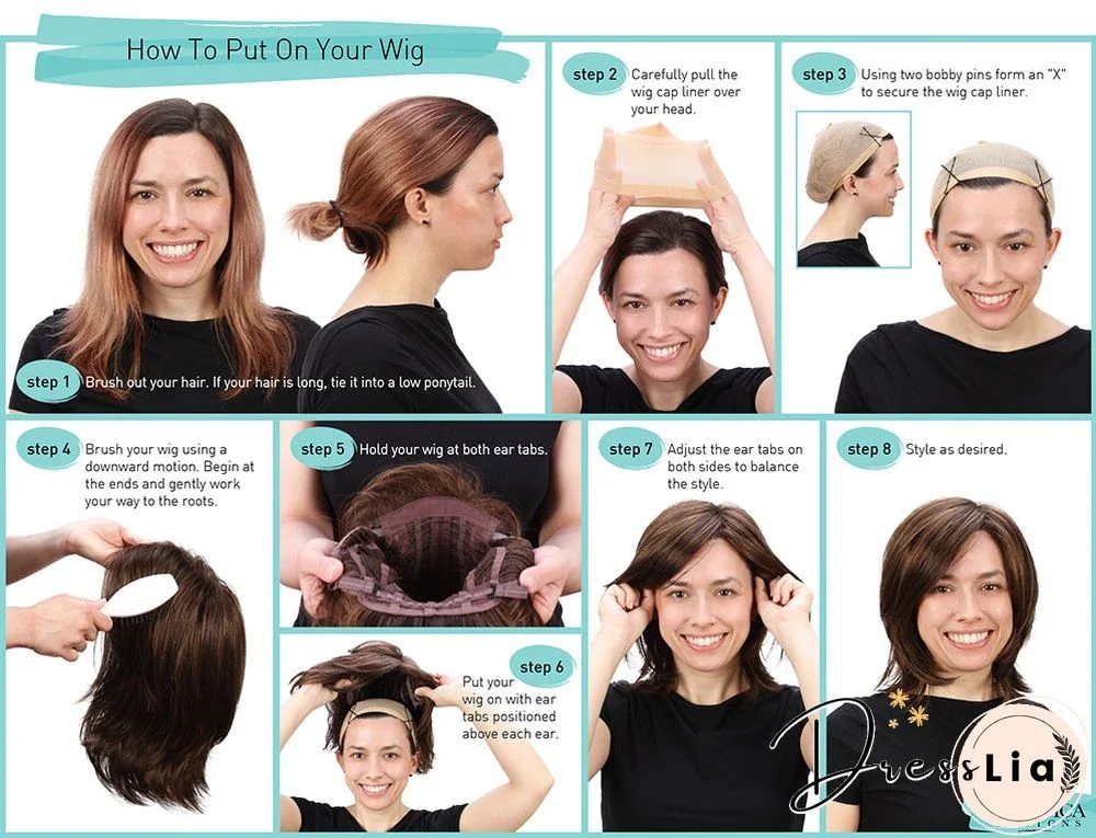 Chemical Fiber High Temperature Silk Women's Medium Split Short Straight Hair