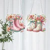2 PCS Flower Water Shoes - 5D DIY Pendant