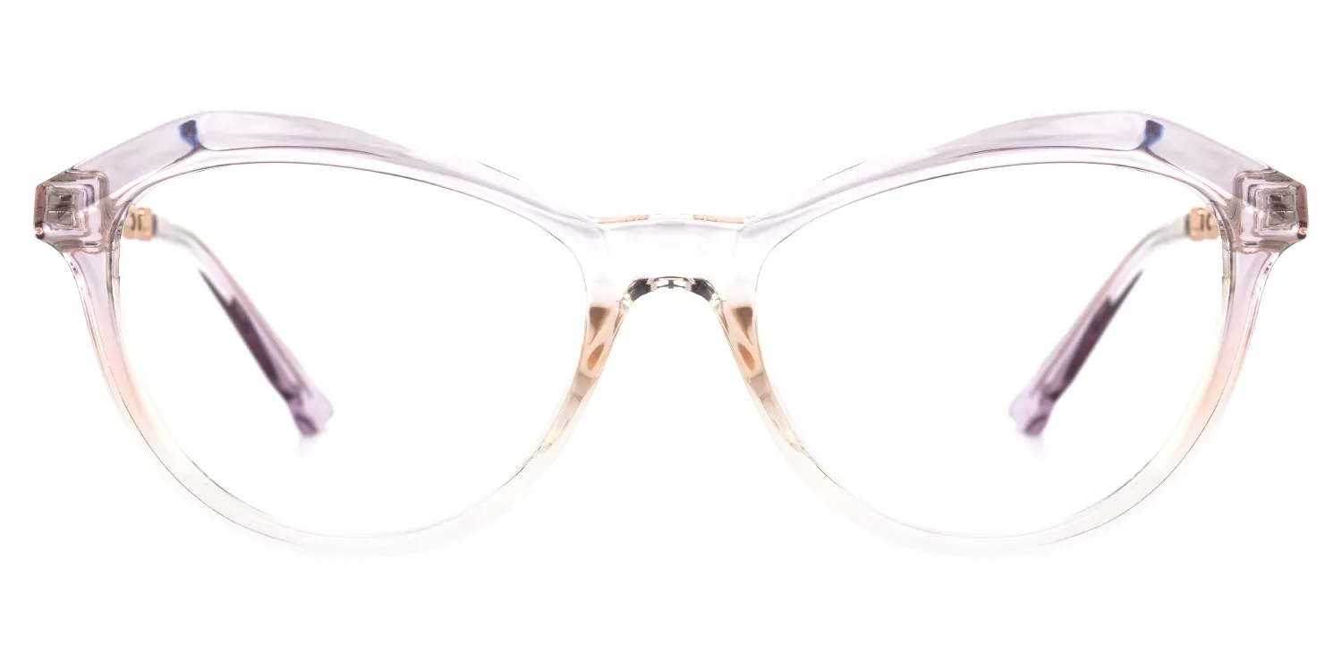 Parsifal Helllila-Orange Kristall Geometrisch Brille Helllila-Orange
