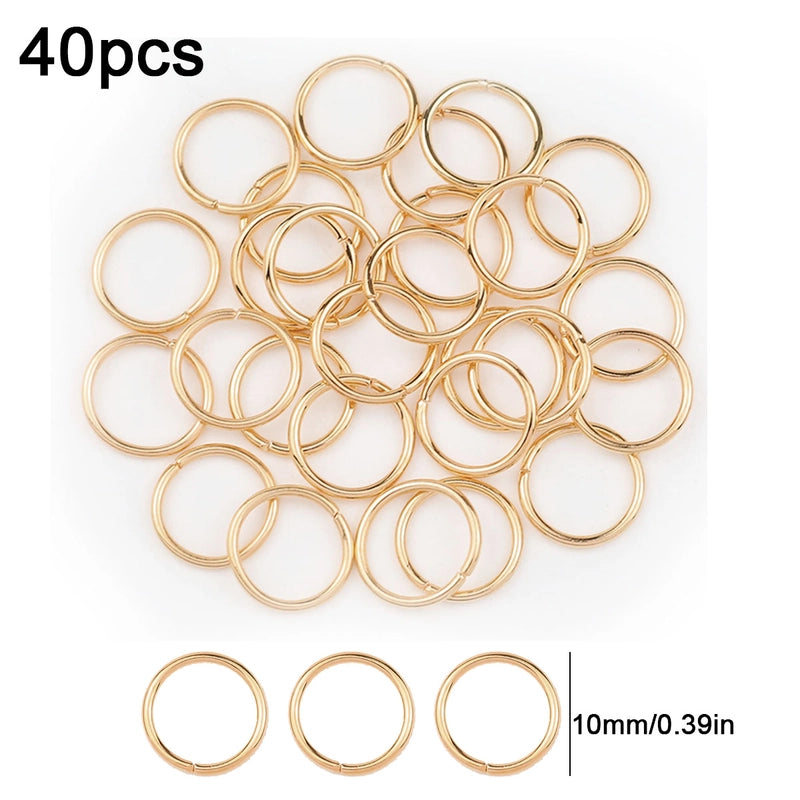 1 Set Diameter 3mm Diameter 4mm Diameter 5mm Alloy Solid Color Open Jump Rings Jewelry Accessories