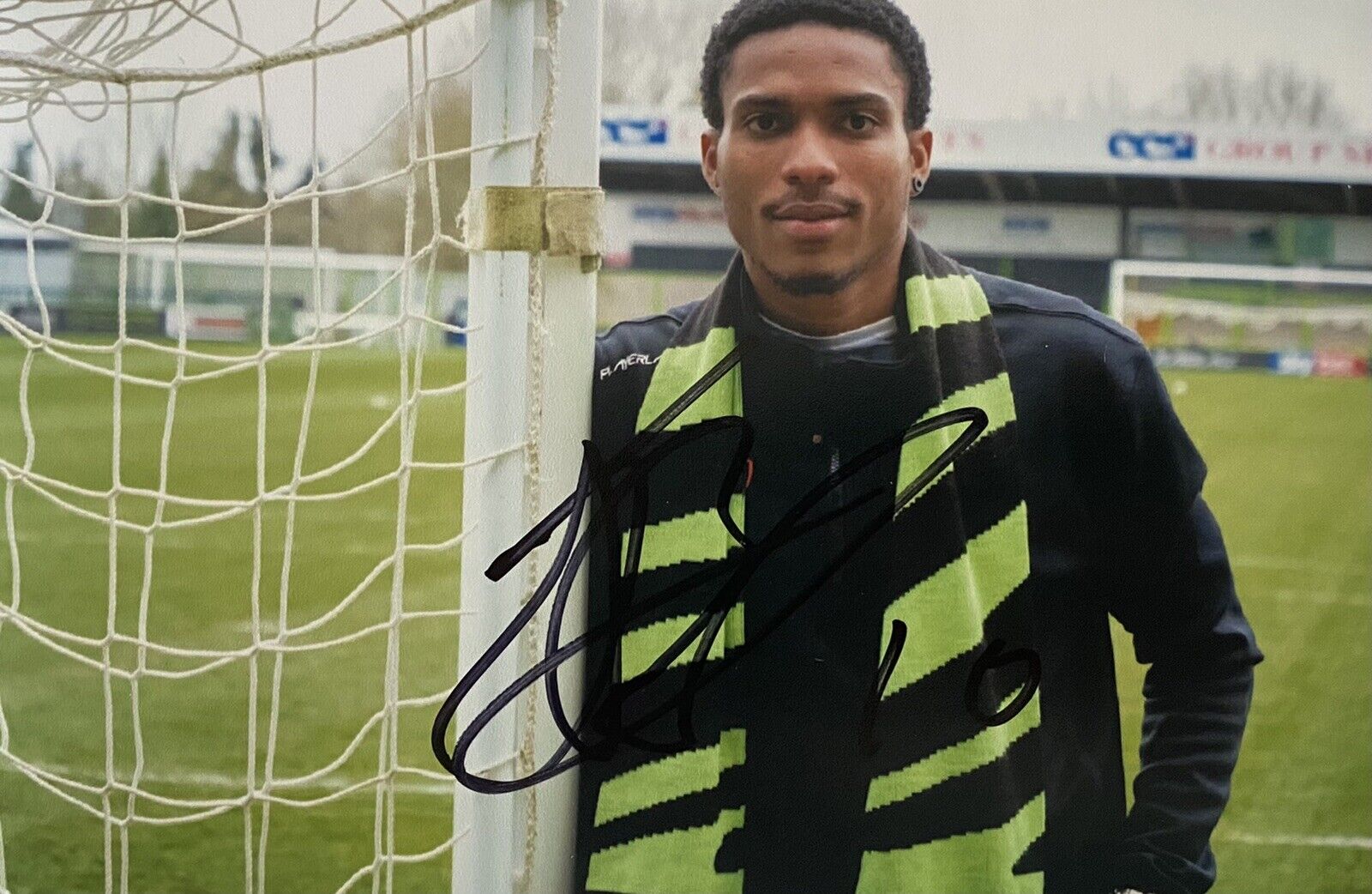 Jevani Brown Genuine Hand Signed Forest Green Rovers 6X4 Photo Poster painting