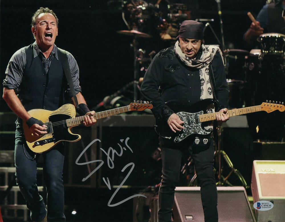 STEVEN VAN ZANDT SIGNED AUTOGRAPH 11X14 Photo Poster painting - THE SOPRANOS STAR, E STREET BAND