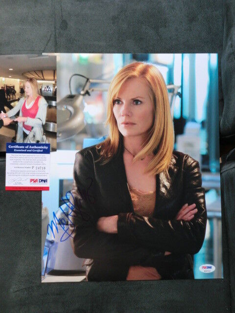 Marg Helgenberger Hot! signed autographed CSI 11x14 Photo Poster painting PSA/DNA cert PROOF!!