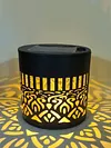 Decorative Solar Mandala Lights Waterproof Solar Powered Deck Step Wall Lights for Garden Post Patio Backyard Yard Decor