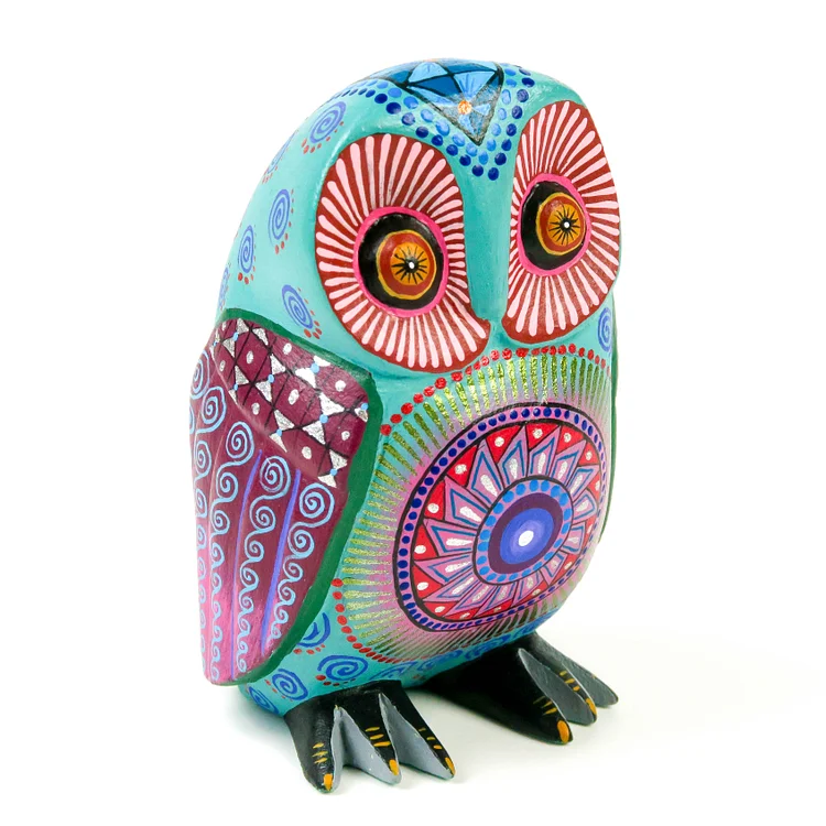 Beautiful Owl - Oaxacan Alebrije Wood Carving