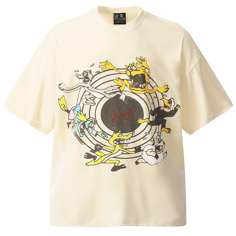 SAINT  KEEP FASHINON letter print T-Shirts