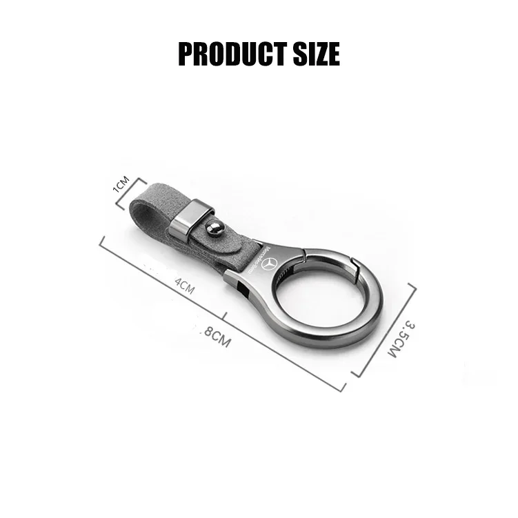 New zinc alloy suede keychain