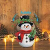 Snowman DIY Acrylic Shaking Head 5D DIY Diamond Art Tabletop Ornament Home Decor