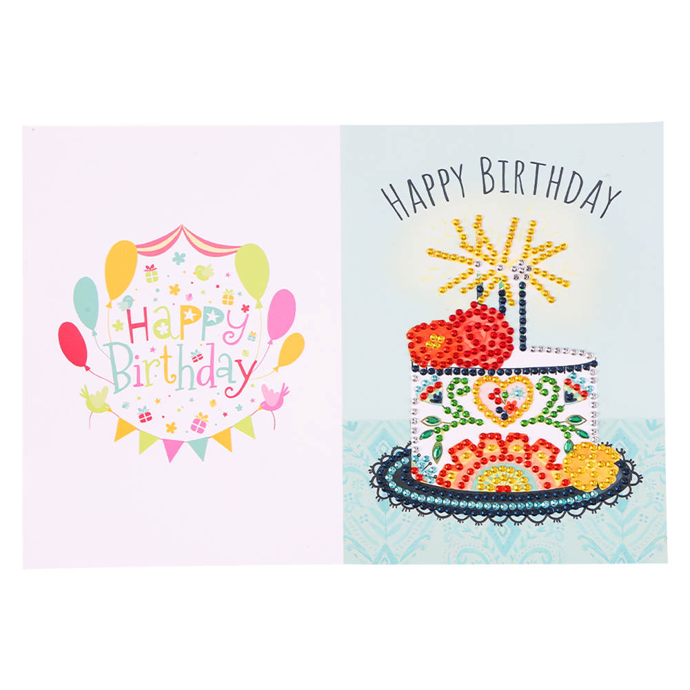 

Happy Birthday - 5D DIY Craft Greeting Card, 501 Original