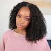 Hot Sale Glueless Brazilian Natural Black Curly Bob Wig
