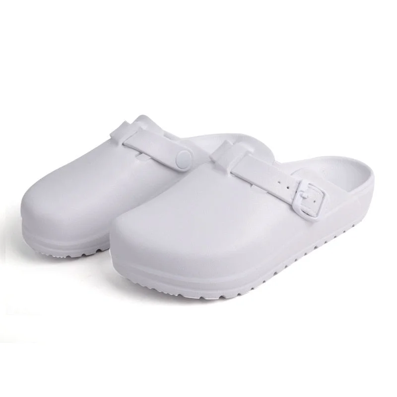 Vstacam  Unisex Summer Home Slippers for Women Indoor Outdoor Closed Toe Slides Solid Color Soft Comfort Sandals Fashion Men Flat Shoes