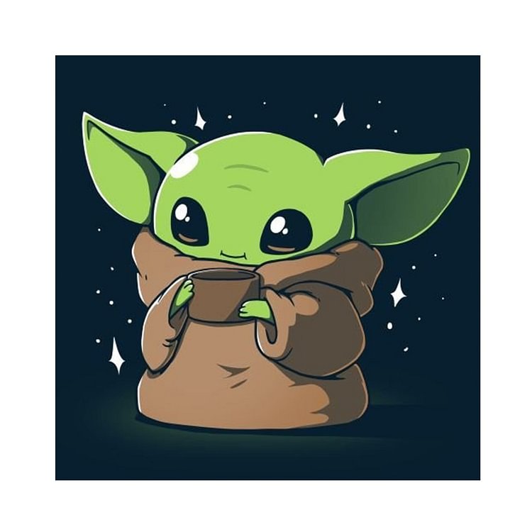 Yoda - Full Round Drill Diamond Painting - 30x30cm(Canvas)