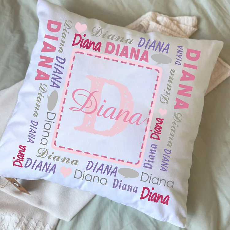 BlanketCute-Personalized Lovely Bedroom Cushion with Your Kid's Name | 01