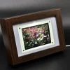 New walnut reversal film luminous photo frame with acrylic film clip