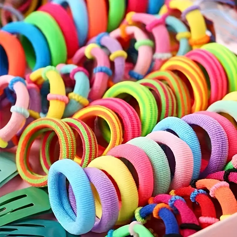 780pcs girls hair accessories elastic hair ties flower shaped hair clip ponytail holders decorative hair accessories gilrs birthday gift details 3