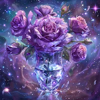 Galaxy Rose &ndash; Diamond Painting
