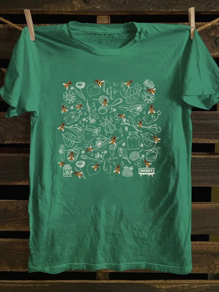Vintage Bee Botanical T-shirt