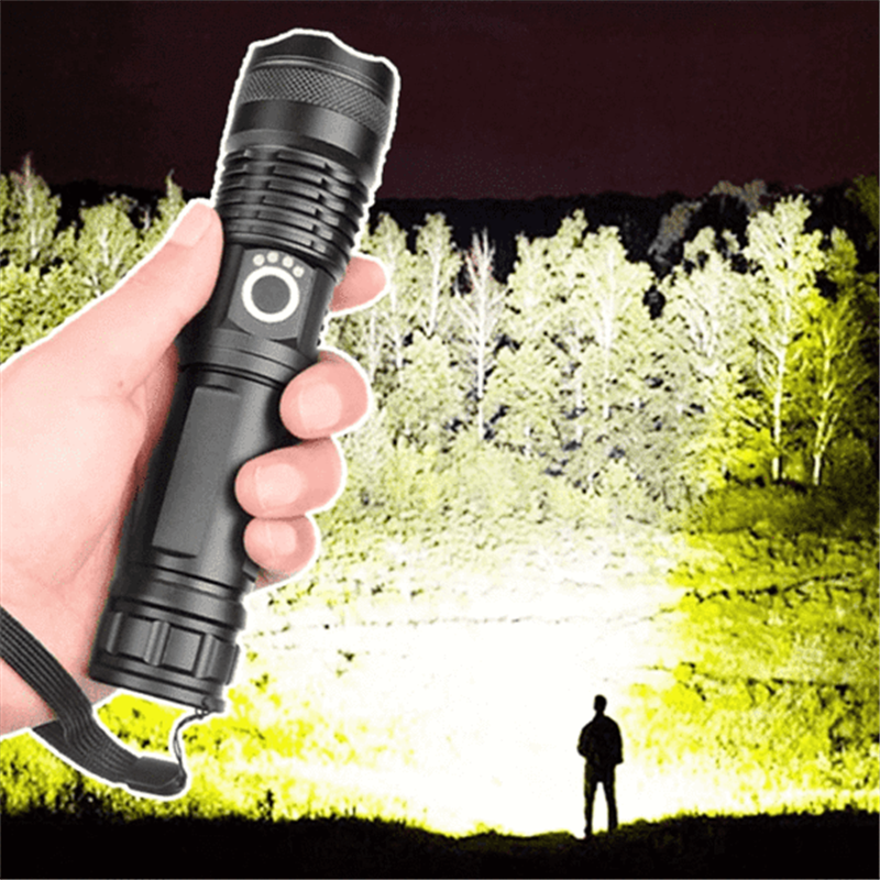 LED Super Lighting Flashlight, Waterproof Rugged Light Outdoor Flashlight  For Camping