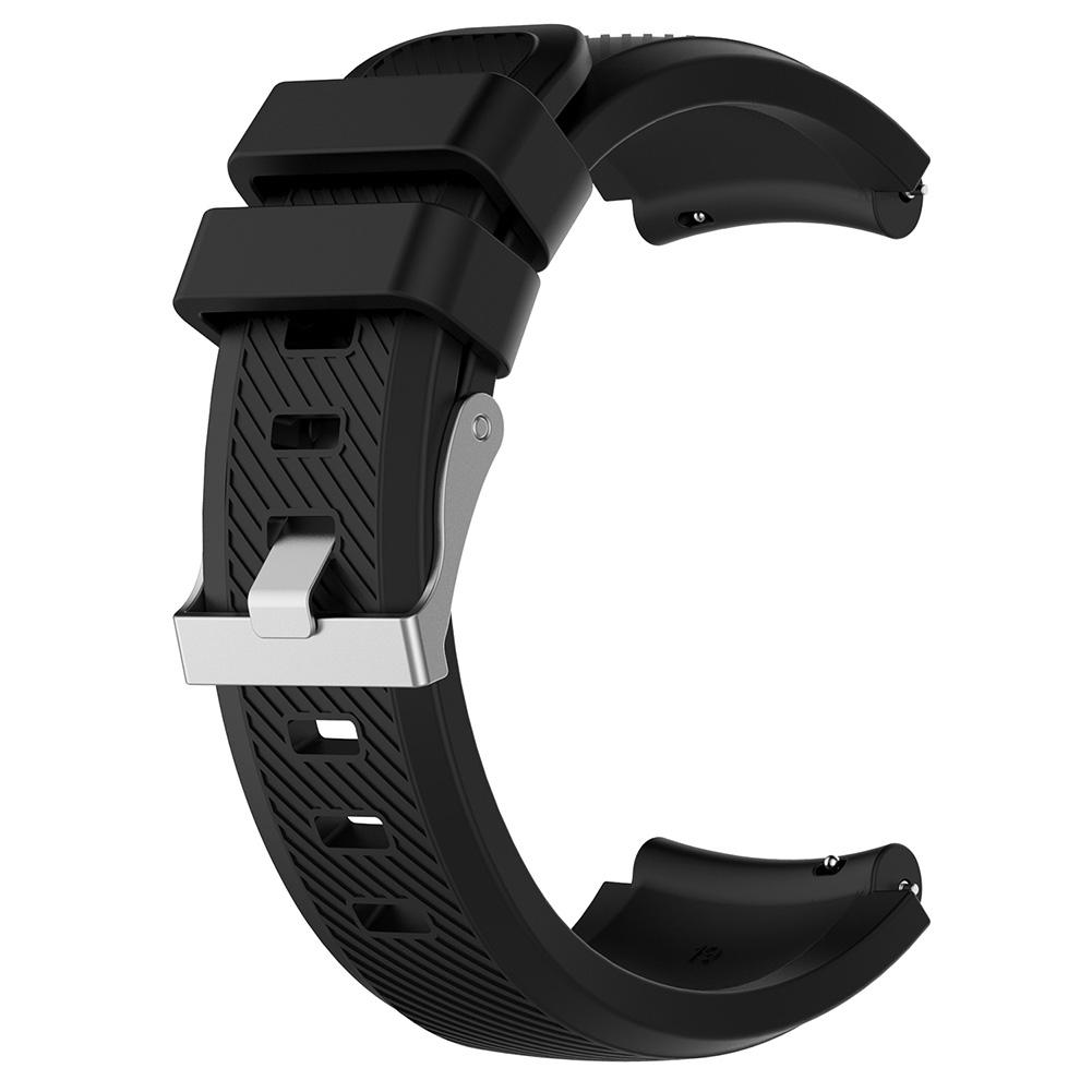 

22mm Silicone Sports Watch Band Strap for HUAMI Amazfit 1/2 Generation, Black, 501 Original