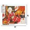 Japanese Cartoon Girl  | Full Round Diamond Painting Kits