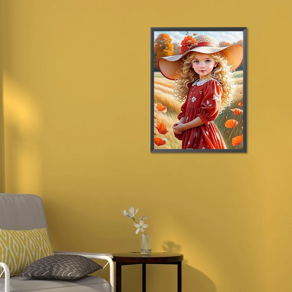 Diamond Painting - Full Round Drill - Girl(Canvas|30*40cm)