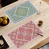 2Pcs Diamond Painting Mandala Placemat