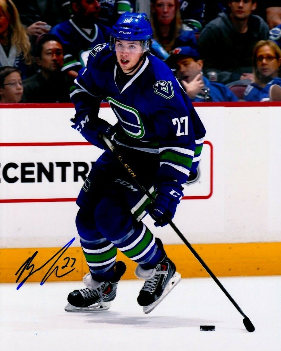 BEN HUTTON autographed SIGNED VANCOUVER CANUCKS 8X10 Photo Poster painting