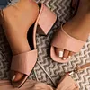 Gioiacombo&trade; Pantofole con tacco alto a testa quadrata da donna di nuova moda