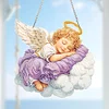 Acryl schlafender Engel - 5d DIY Handwerk Anh&auml;nger