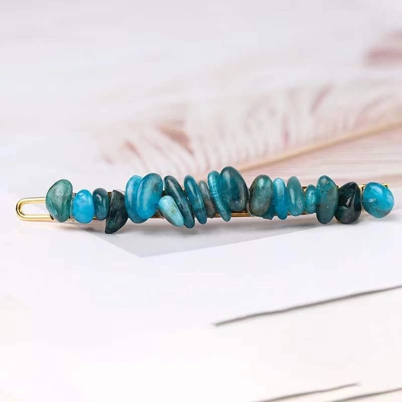 Women’s Retro Geometric Natural Crystal Hair Clip