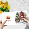 6Pcs Diamond Painting Christmas Elk Greeting Cards Christmas Cards