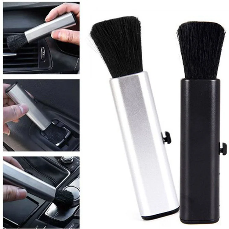 Hot Car Air Outlet Cleaning Brush Accessories For Skoda Octavia A2 A5 A7  Fabia Rapid Superb Yeti Roomster