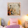 Violin Notes-11CT Stamped Cross Stitch 45*45cm