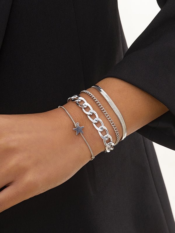 Chic Hip-Hop Punk Chains Bracelet