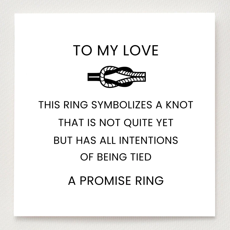 Infinity Love Knot Promise Ring