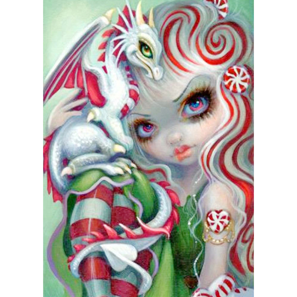 

Big Eyes Doll - Round Drill Diamond Painting - 30*40CM, 501 Original