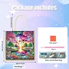 Stream Dawn Scene DIY Diamond Painting Tote Bag with Round Drill Rhinestones 35x40cm for Women Casual Shopping Travel Gift