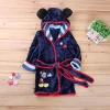 Winter Kid Baby Boy Girl Cartoon Robe Bathrobe Sleepwear Pajamas