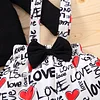 Kid Baby Girls Love Heart-shaped Valentine Outfits 2 Pcs Sets
