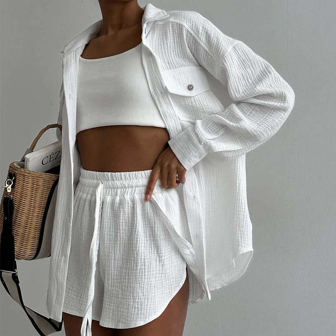 Shift Casual Blouse and Shorts