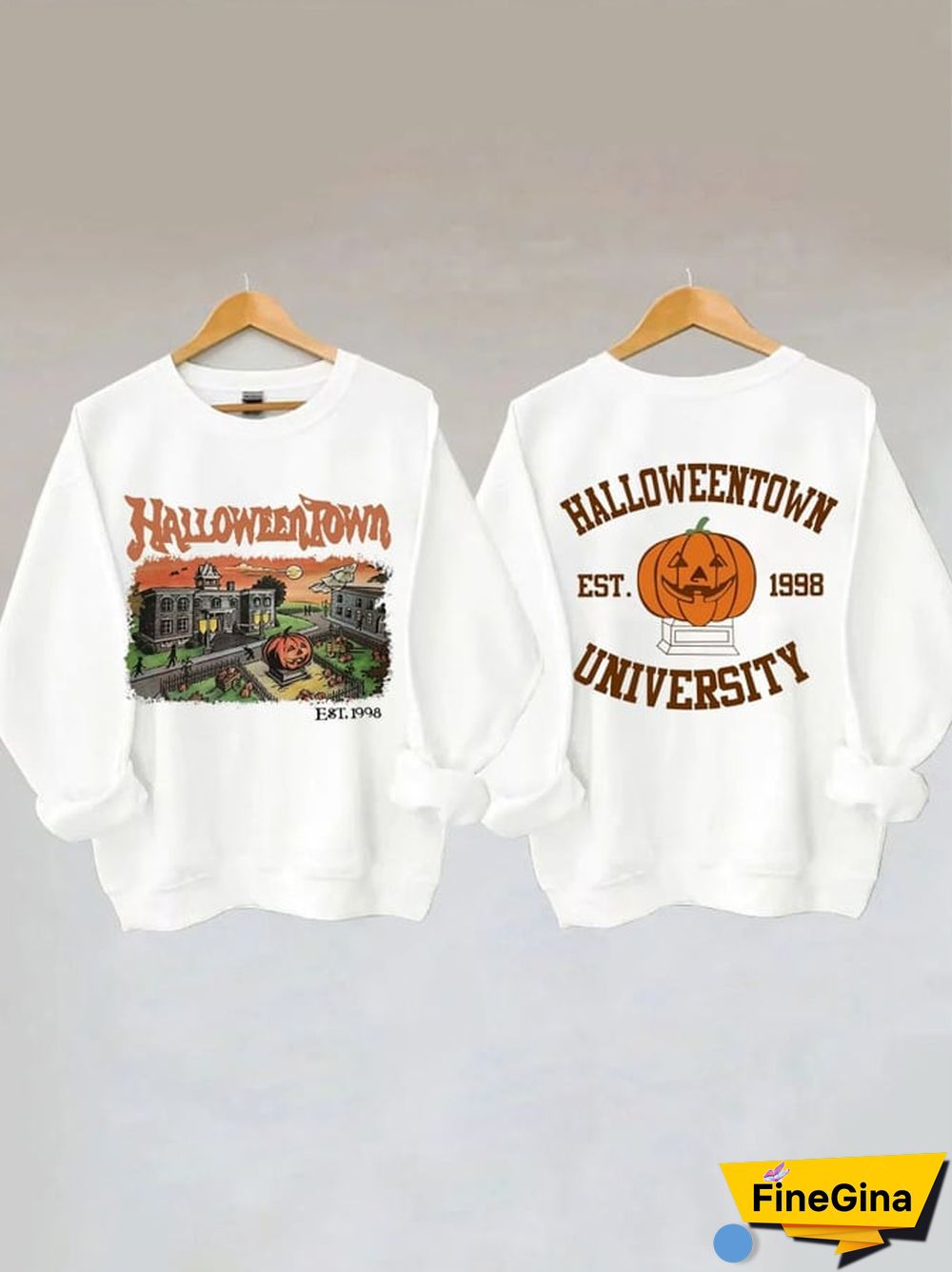 Women's Halloweentown Print Casual Sweatshirt
