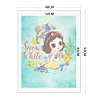 Princess-11CT Stamped Cross Stitch 40*50cm/15.75*19.69in