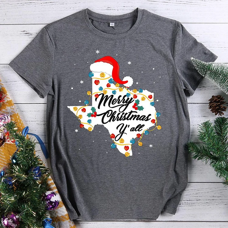Merry Christmas Y'All T-Shirt-605798-Annaletters