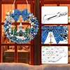 DIY Pearl Diamond Painting Christmas Wreath Hanging Ornament Kit