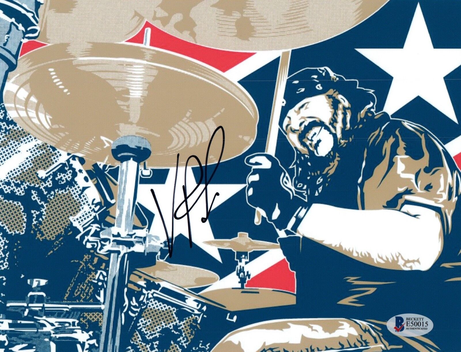 Vinnie Paul Signed Autograph 8x10 Photo Poster painting PANTERA & HELLYEAH Drummer Beckett COA