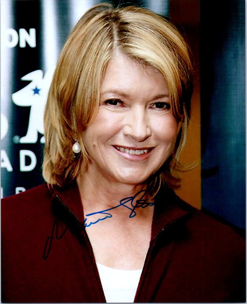 MARTHA STEWART Signed Autographed 8x10 Photo Poster painting C