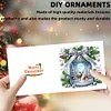 (US Only)6PCS Merry Christmas DIY Diamond Art Greeting Cards Congratulations Cards