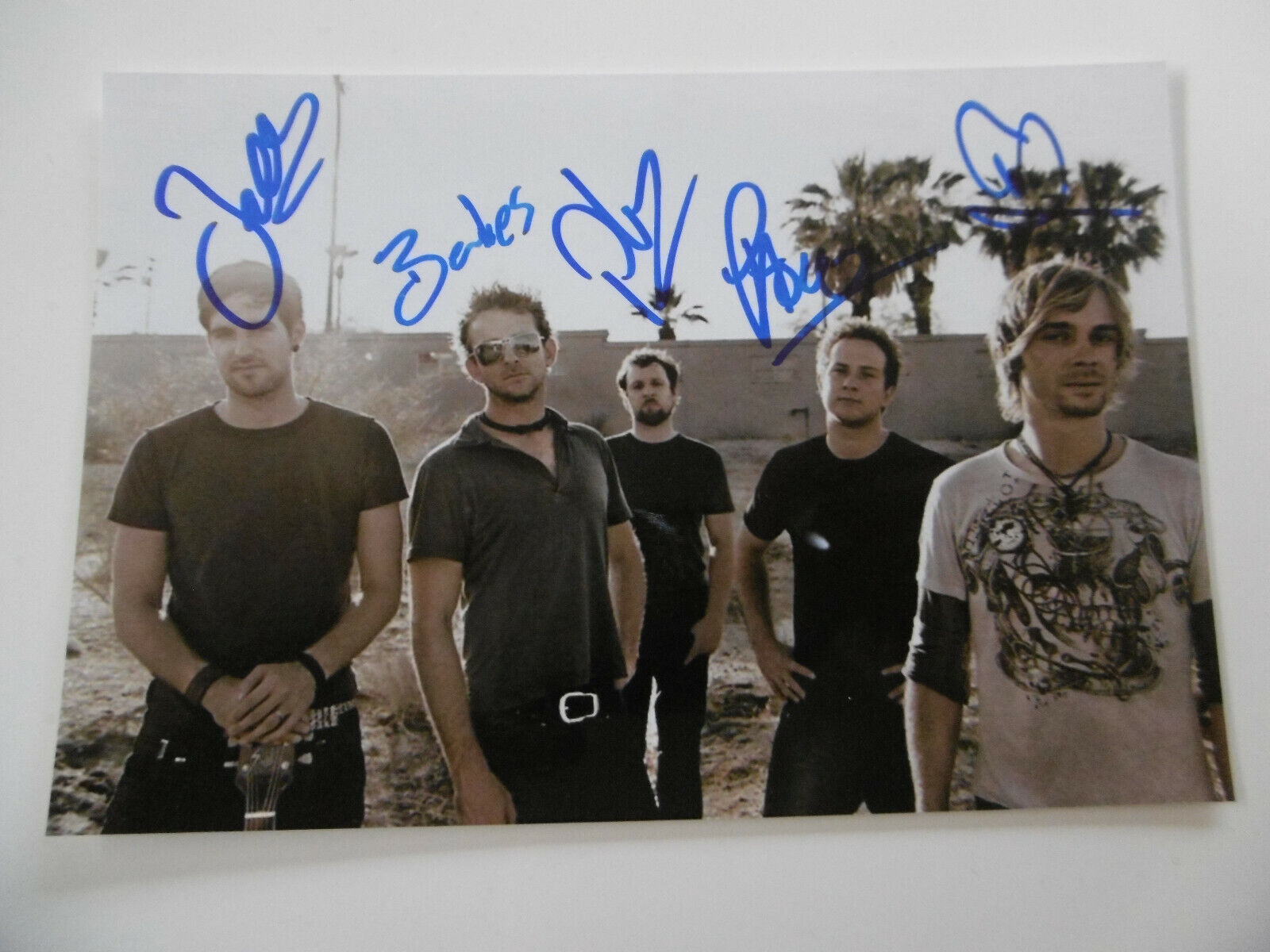 Livingston Band signed 5x7 inch picture autograph